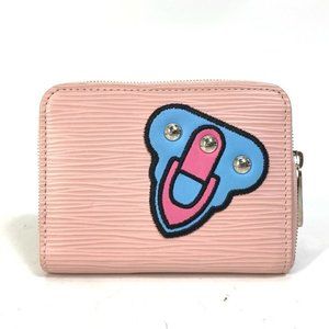 LOUIS VUITTON Epi Stories zip-around Coin Compartment Wallet Purse